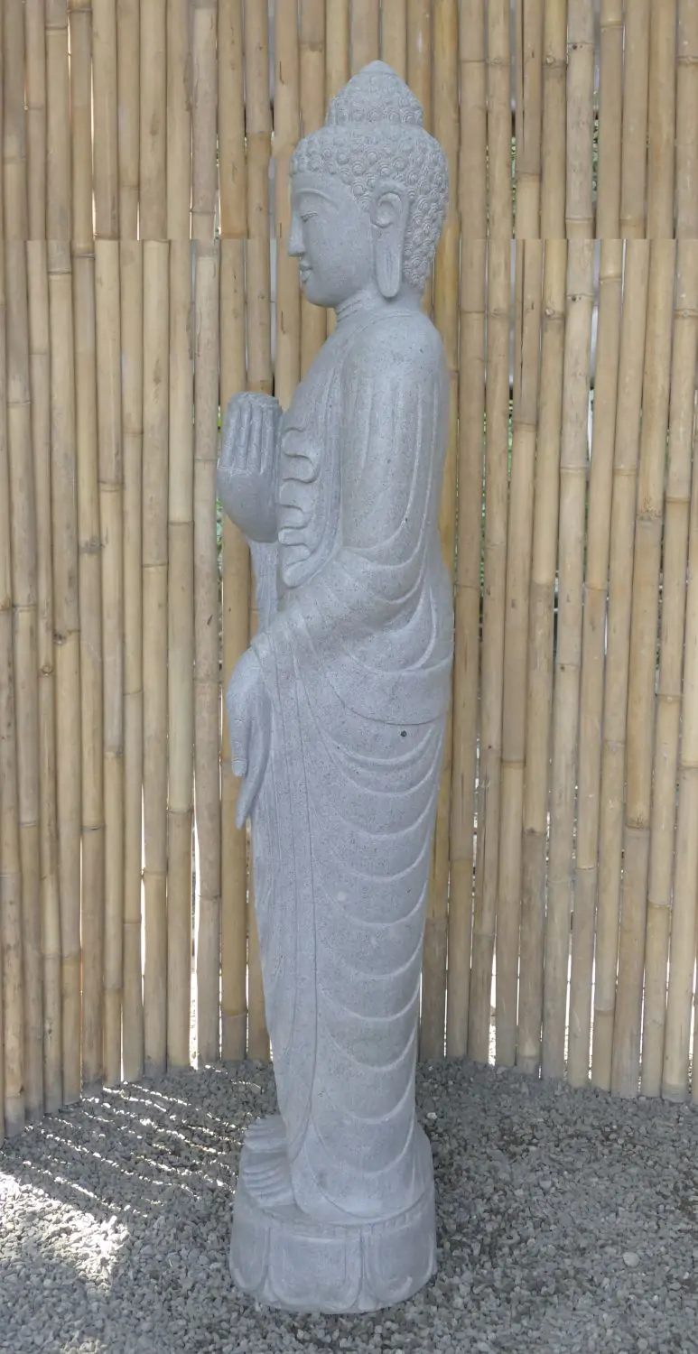  Product image 4 of the product “Standing Buddha with Lotus Flower, ca. 182cm H ”